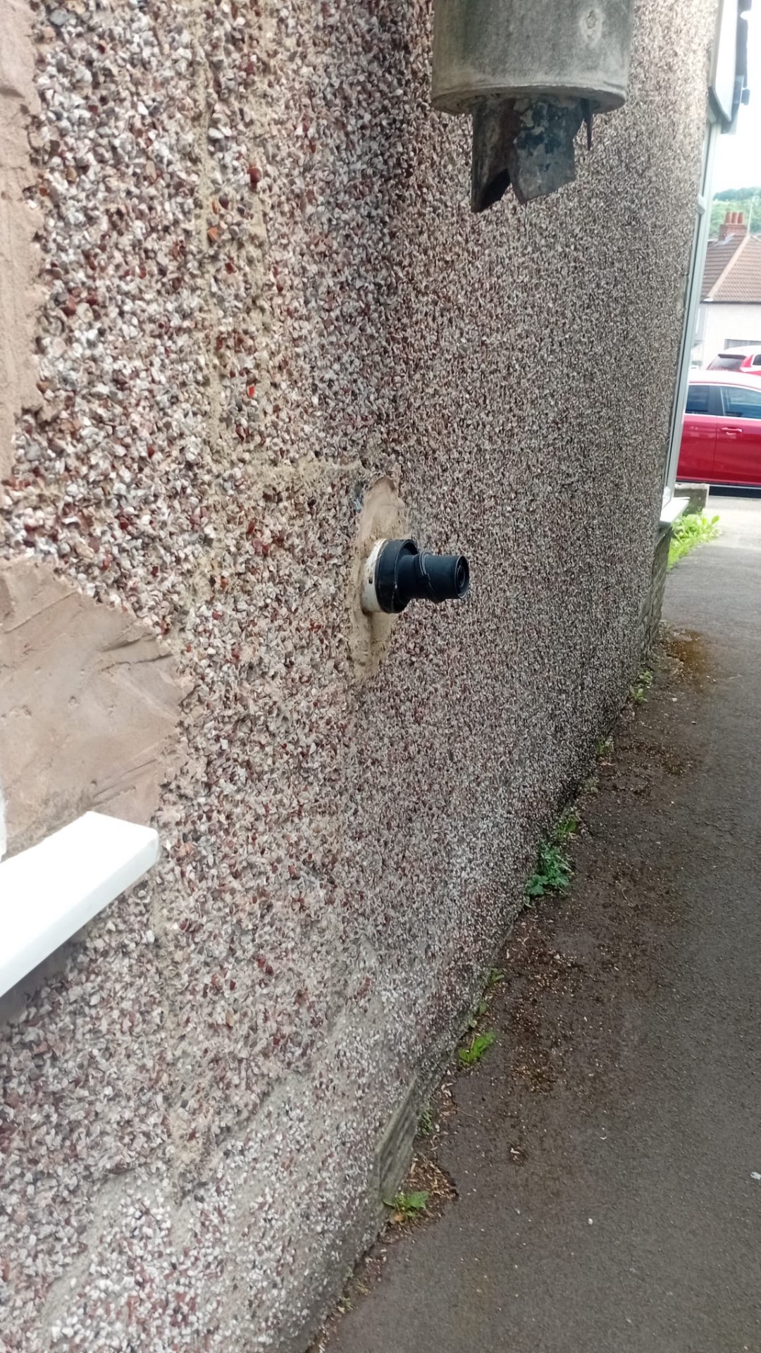 Flue terminal, before