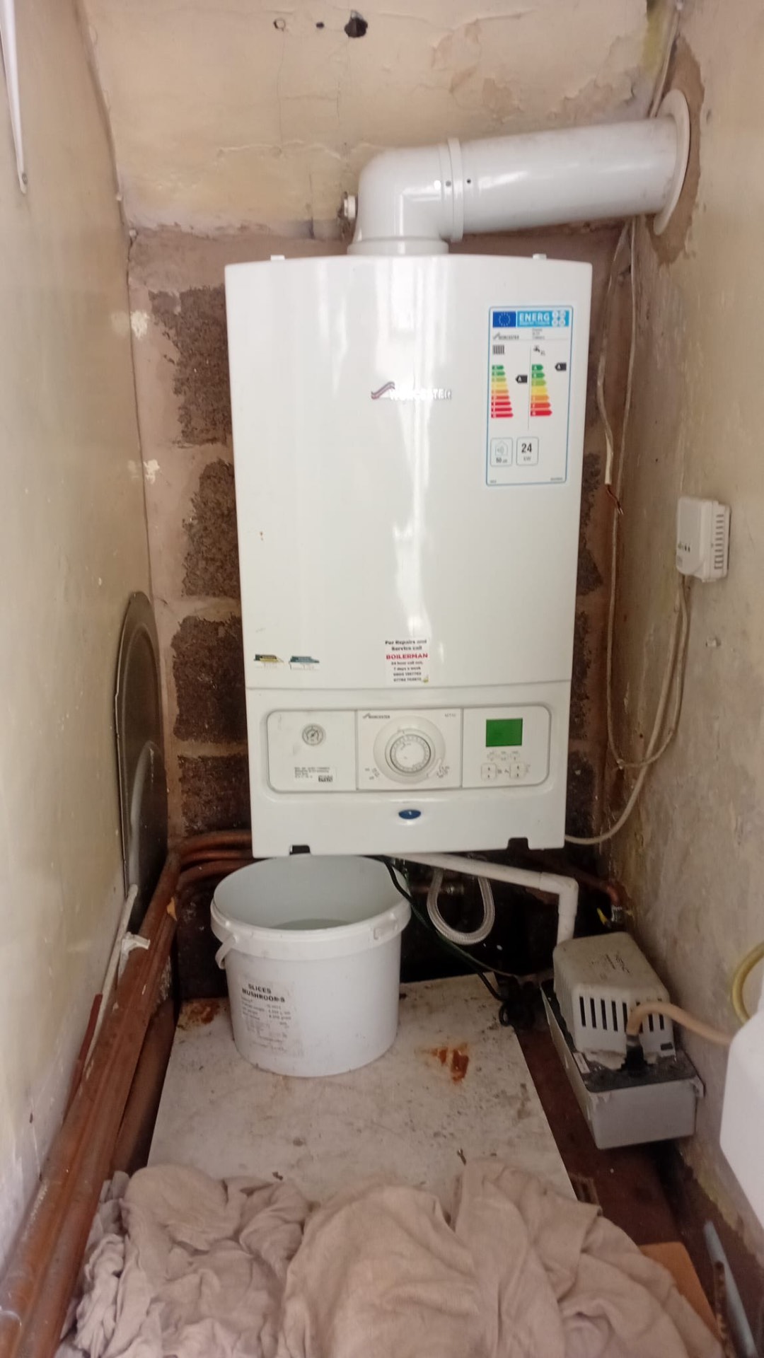 Boiler swap, before